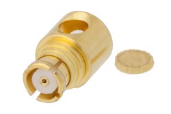 PE45248 - SMP Female Right Angle Connector Solder Attachment for RG405, PE-SR405AL, PE-SR405FL, PE-SR405FLJ, Up To 40 GHz