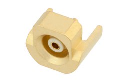 MMBX Jack Snap-On Connector Solder Attachment Edge Launch PCB, With Female Center Contact