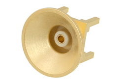 PE45265TR1 - MMBX Jack Snap-On Connector Solder Attachment Through Hole PCB, With Female Center Contact and .382" Diameter Funnel