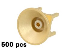 PE45265TR500 - MMBX Jack Snap-On Connector Solder Attachment Through Hole PCB, .382" Diameter Funnel, 1 Reel Contains 500 pieces