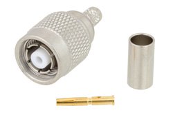 PE45283 - RP TNC Male Connector Crimp/Crimp Attachment for LMR-200, PE-C200