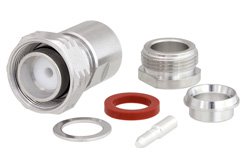 PE45296 - 4.3-10 Male Low PIM Connector Clamp/Solder Attachment for RG213, RG8, RG225, RG214, RG393, IP67 Rated