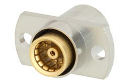 PE45322 - BMA Jack Slide-On Connector Solder/Non-Solder Contact Attachment 2 Hole Flange Mount for RG405, PE-SR405AL, PE-SR405FL, PE-SR405FLJ