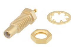 PE45375 - SSMC Jack Bulkhead Mount Connector Solder Attachment Turret Terminal