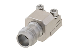 2.4mm Jack Connector Clamp/Solder (Captive Contact) Attachment PCB, Removable End Launch, 0.35 Width