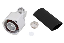 PE45422 - 4.1/9.5 Mini DIN Male Right Angle Connector Solder Attachment for SPP-250-LLPL, Low PIM