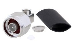 PE45428 - N Male Right Angle Connector Solder Attachment for SPP-250-LLPL, Low PIM