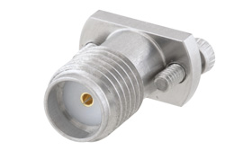 SMA Female Connector Clamp Attachment Vertical Launch PCB, Removable Microstrip Launch