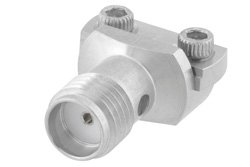 PE45463 - SMA Female Connector Clamp/Solder (Captive Contact) Attachment End Launch PCB, Microstrip/Coplanar Launch, 0.012 inch