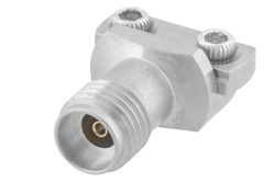 PE45467 - 2.92mm Female Connector Clamp/Solder (Captive Contact) Attachment End Launch PCB, Microstrip/Coplanar Launch, 0.008 inch