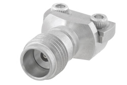 PE45477 - 1.85mm Female Connector Clamp/Solder (Captive Contact) Attachment End Launch PCB, Microstrip/Coplanar Launch, 0.005 inch