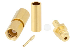 PE45490 - SSMC Plug Connector Crimp/Solder Attachment for RG178, RG196