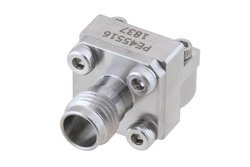 PE45516 - 1.85mm Female Connector Clamp/Solder (Captive Contact) Attachment End Launch PCB, Removable End Launch, Low Profile