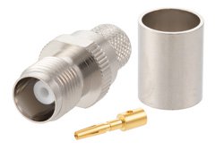 PE45639 - TNC Female Connector Solder Attachment for LMR-400, LMR-400-DB, LMR-400-UF, PE-B400, PE-B405, PE-C400
