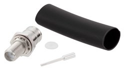 PE45681 - SMA Female Bulkhead Mount Low PIM Connector Solder Attachment for PE-1/4SFHC, SPP-250-LLPL, SPO-250, SPF-250