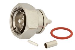 PE4569 - 7/16 DIN Male Connector Crimp/Solder Attachment For RG58