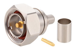PE4570 - 7/16 DIN Male Connector Crimp/Solder Attachment for RG213, RG8