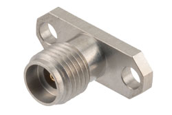 PE45923 - 2.92mm Female 2 hole PCB Mount with Round Contact 40GHz VSWR1.2, 0.012 Inches Diameter Pin and 0.059 Inches Pin Length