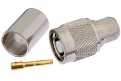 PE4660 - RP-TNC Male Connector Crimp/Solder Attachment for RG213, RG8