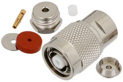 PE4669 - RP TNC Male Connector Clamp/Solder Attachment For RG178, RG196