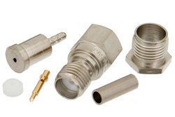 PE4799 - RP SMA Female Connector Crimp/Solder Attachment For RG178, RG196