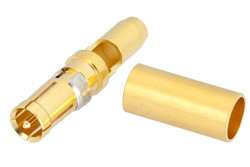 PE4800 - D-Sub Receptacle Contact Crimp/Solder Attachment for PE-C195, PE-P195, RG58, RG141, RG303, LMR-195, 0.195 inch