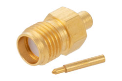 PE4853 - RP SMA Female Connector Solder Attachment for PE-SR405AL, PE-SR405FL, PE-SR405FLJ, PE-SR405TN, RG405