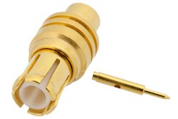 PE4876 - MCX Plug Connector Solder Attachment for PE-SR405AL, PE-SR405FL, PE-SR405FLJ, PE-SR405TN, RG405