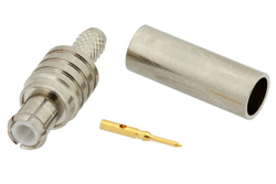 PE4878 - MCX Plug Connector Crimp/Solder Attachment For RG188-DS, RG316-DS