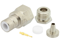 PE4928 - 75 Ohm SMB Jack Connector Clamp/Solder Attachment for RG179, RG187