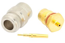 PE4945 - N Female Precision Connector Solder Attachment For PE-047SR, PE-SR047AL, PE-SR047FL
