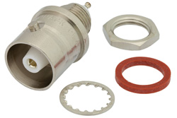 PE4973 - C Female Bulkhead Mount Connector Solder Attachment Turret Terminal, .350 inch D Hole