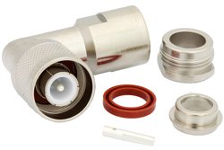 PE4979 - SC Male Right Angle Connector Clamp/Solder Attachment for RG213, RG214, RG8, RG9, RG225, RG393, RG215