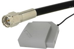 PE51019-1 - Panel Antenna Operates From 2.3 GHz to 2.5 GHz With a Nominal 9 dBi Gain SMA Male Input Connector on 1 ft. of RG58