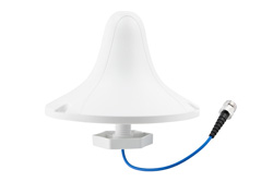 617-960 MHz + 1710-2700 MHz + 3400-4200 MHz + 4900-6000 MHz Low PIM Rated Dome V-pol Omni Antenna, Ceiling Mount, 4.3-10 Female Connector