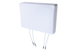 PE51243 - Indoor DAS Panel Antenna, 7/10 dBi gain, 2 x 617-960 MHz / 1695 -2700 MHz & 2 x 3300-6000 MHz, N-Female
