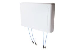 PE51244 - Indoor DAS Panel Antenna, 7/10 dBi gain, 2 x 617-960 MHz / 1695 -2700 MHz & 2 x 3300-6000 MHz, 4.3-10 Female