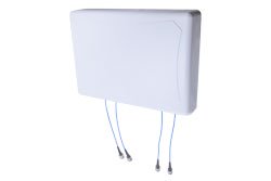 PE51246 - Indoor DAS Panel Antenna, 6.5 dBi, 698 MHz -4000 MHz, 4.3-10 Female, 4x4 MIMO, Low PIM
