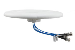 PE51248 - Indoor DAS Ceiling Omni Antenna, 4.5 dBi, 698 MHz - 4200 MHz, 4 x 4.3-10 Female, Low PIM