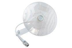 PE51249 - Indoor Ceiling DAS Omni transparent see thru Antenna, 4.5 dBi, 698MHz - 4800MHz, N-Female, Low PIM