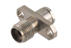 PE51274 - 2.92mm Female Connector Clamp/Solder Attachment 2 Hole Flange for PE-047SR, PE-P047, PE-P047LL, PE-SR047AL, PE-SR047FL, .047 Semi-Rigid