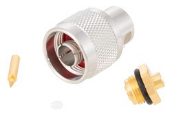 PE51288 - N Male Connector Solder Attachment for PE-SR402AL, PE-SR402FL, PE-SR402FLJ, PE-SR402TN, RG402