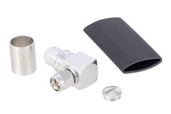 PE5129 - SMA Male Right Angle Connector Crimp/Solder Attachment for LMR-400, LMR-LW400, TCOM-400, LMR-400-LLPX, PE-B400, PE-B405, PE-C400, LMR-400-FR