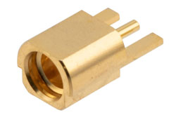 PE51703 - MMCX Jack Commercial Grade Connector Solder Attachment End Launch PCB