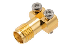 PE51728 - SMA Female Commercial Grade Connector Clamp/Solder Attachment End Launch PCB, Removable End Launch, Low Profile
