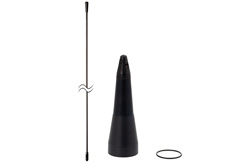 2 dBi Ground Independent Tunable Poly Spring Vehicular Antenna 144-174 MHz NMO Mount Connector