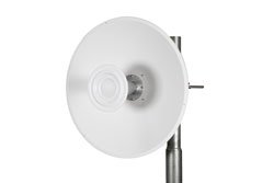 PE51PD1007 - 4950 MHz to 7125 MHz, 1-foot Parabolic Antenna, 2x2 MIMO, 25 dBi, RPSMA