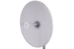 PE51PD1011 - 4950 MHz to 7125 MHz, 3-foot Parabolic Antenna, 2x2 MIMO, 34 dBi, RPSMA, 2 Pack