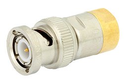 PE6000-50 - 50 Ohm 0.5 Watts Nickel Plated Brass BNC Male RF Load Up To 1,000 MHz