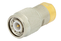 PE6011-75 - 75 Ohm 0.5 Watts Nickel Plated Brass TNC Male RF Load Up To 1,000 MHz